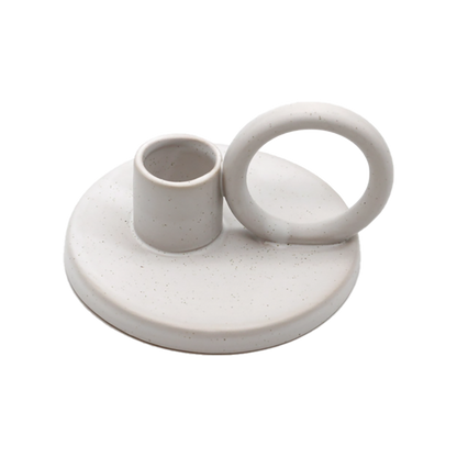 Pilar Ceramic Palo Santo + Candle Holder