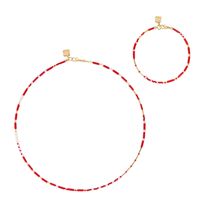 POPPY Necklace + Bracelet Set