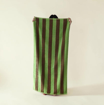 Retro Stripe Organic Cotton Bath Towel