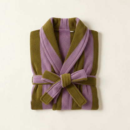 Whimsical Stripe Organic Cotton Bath Robe