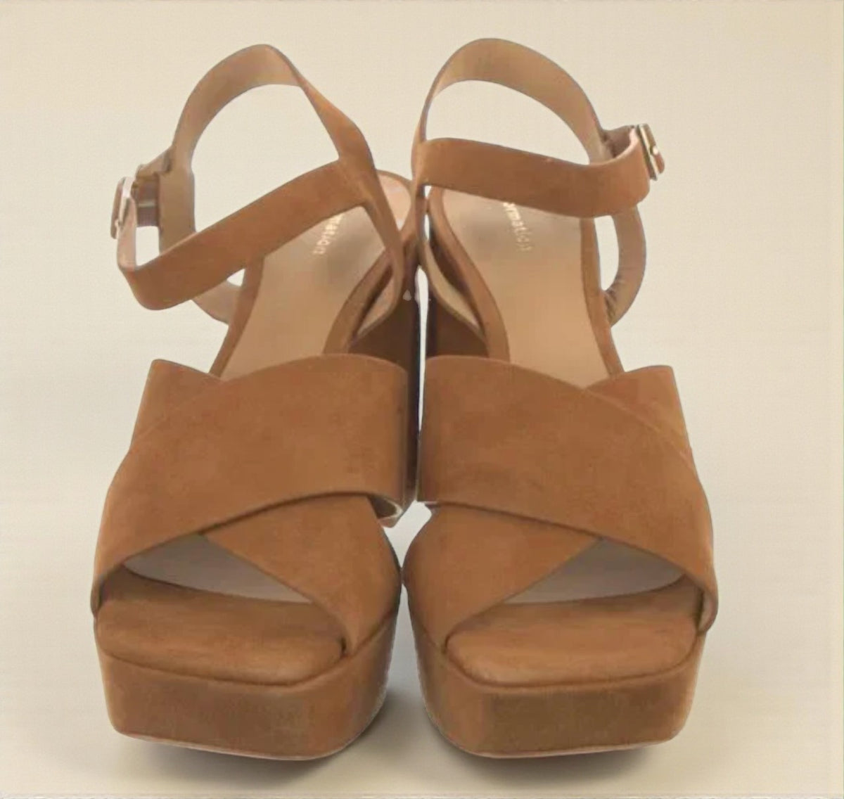 Suede Platform Sandal (Size 9.5) image 3