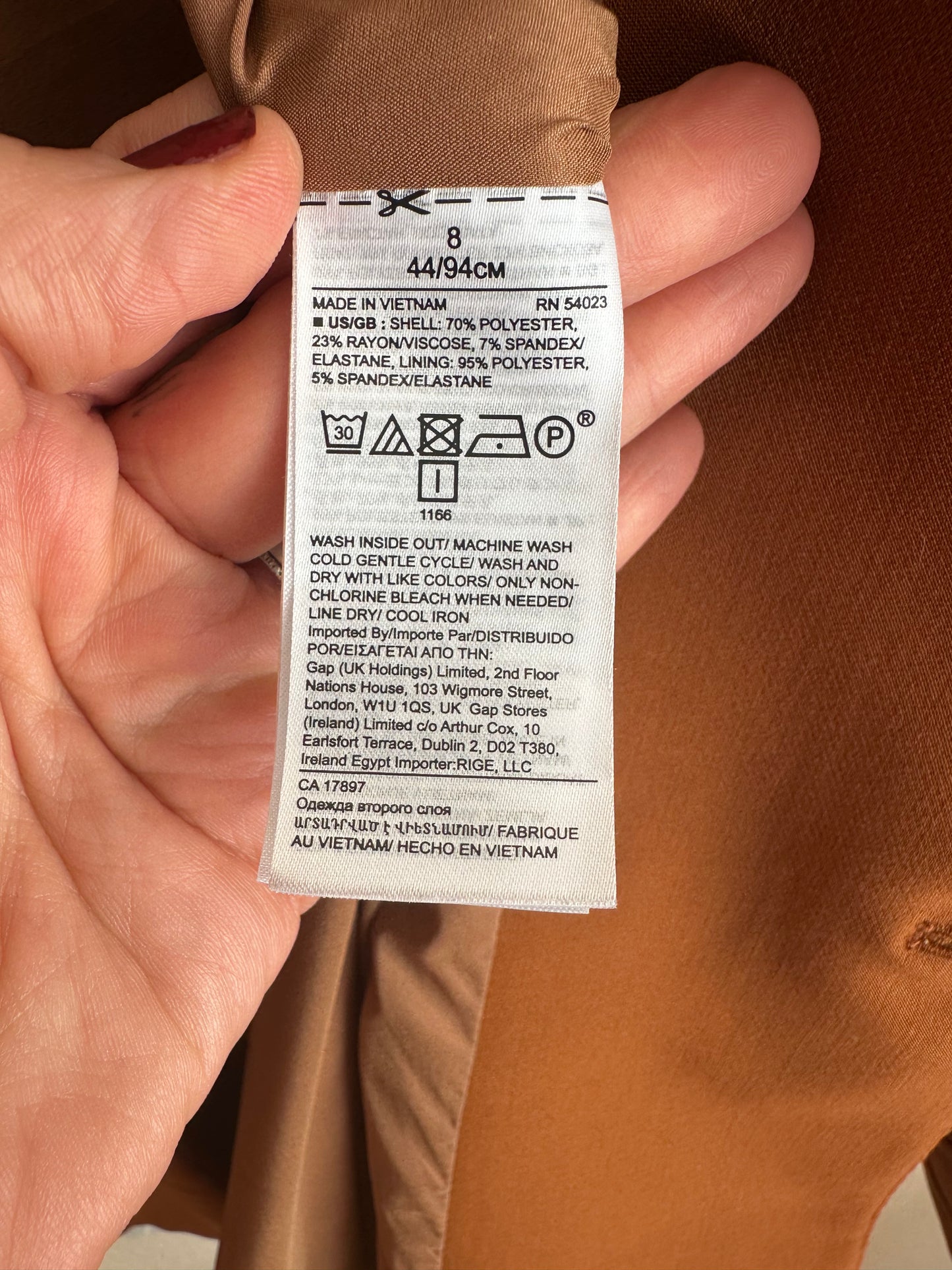 Tan Oversized Blazer (Size 8) image 4
