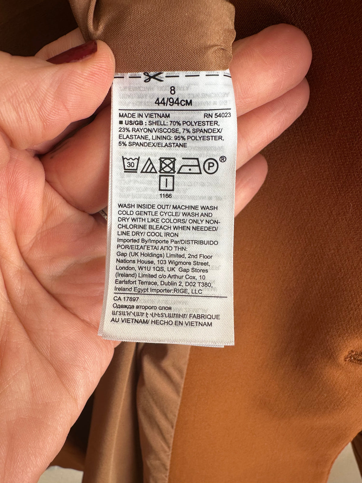 Tan Oversized Blazer (Size 8) image 4