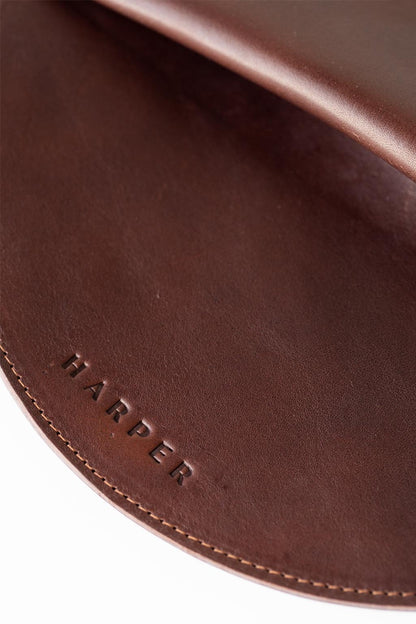 The Pleated Clutch | Walnut