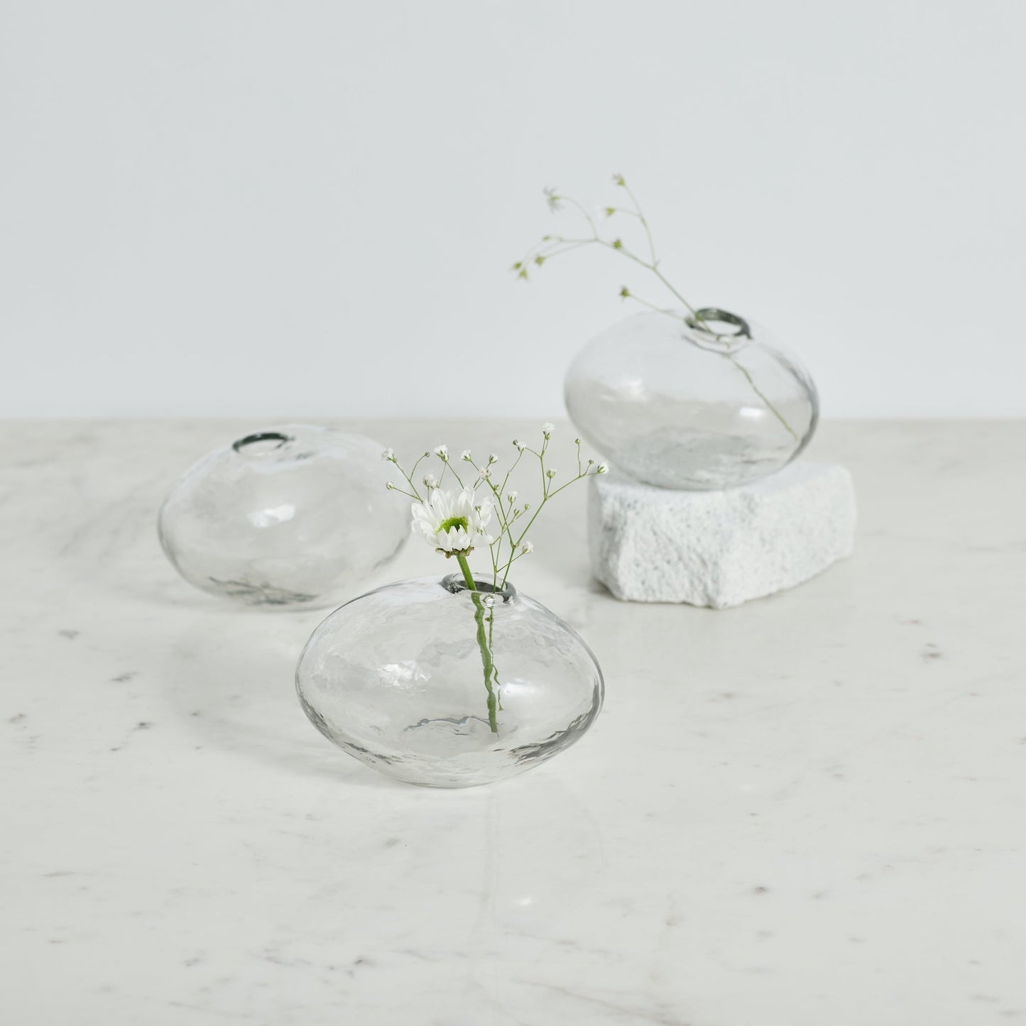 Pebbled Natura Vases | Set of 3