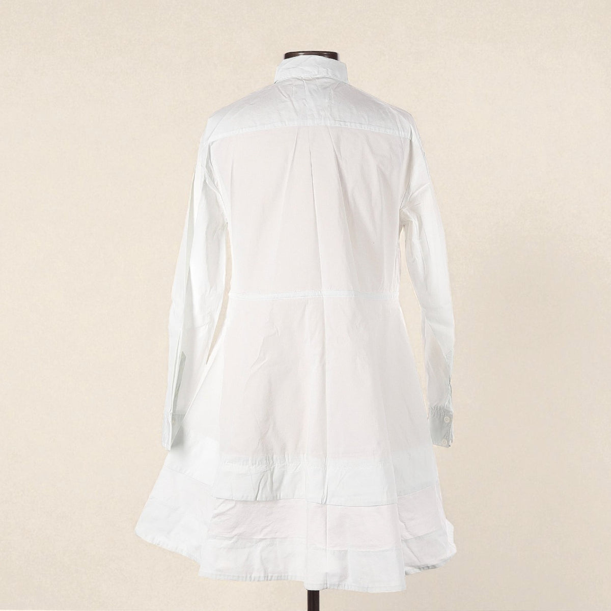 Long Sleve White Shirt Dress (Size Small) image 1