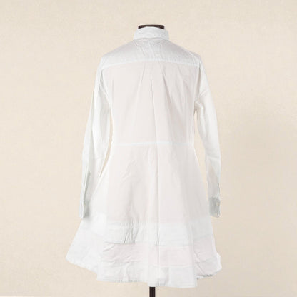 Long Sleve White Shirt Dress (Size Small) image 1