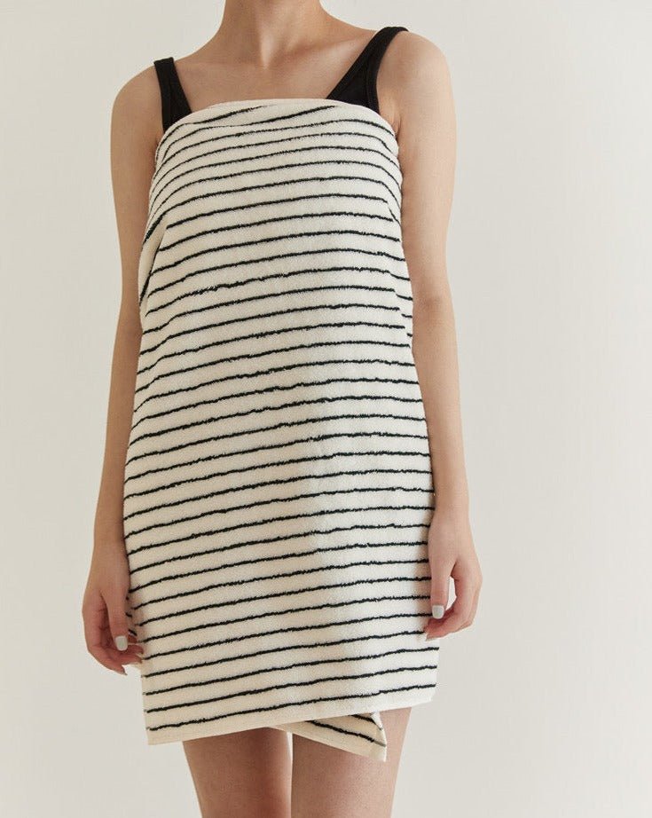 Scandi Retro Stripe Cotton Bath Towel