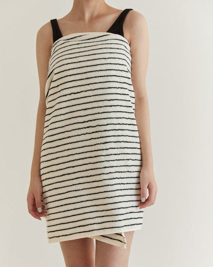 Scandi Retro Stripe Cotton Bath Towel
