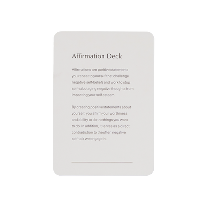 Affirmation Card Deck
