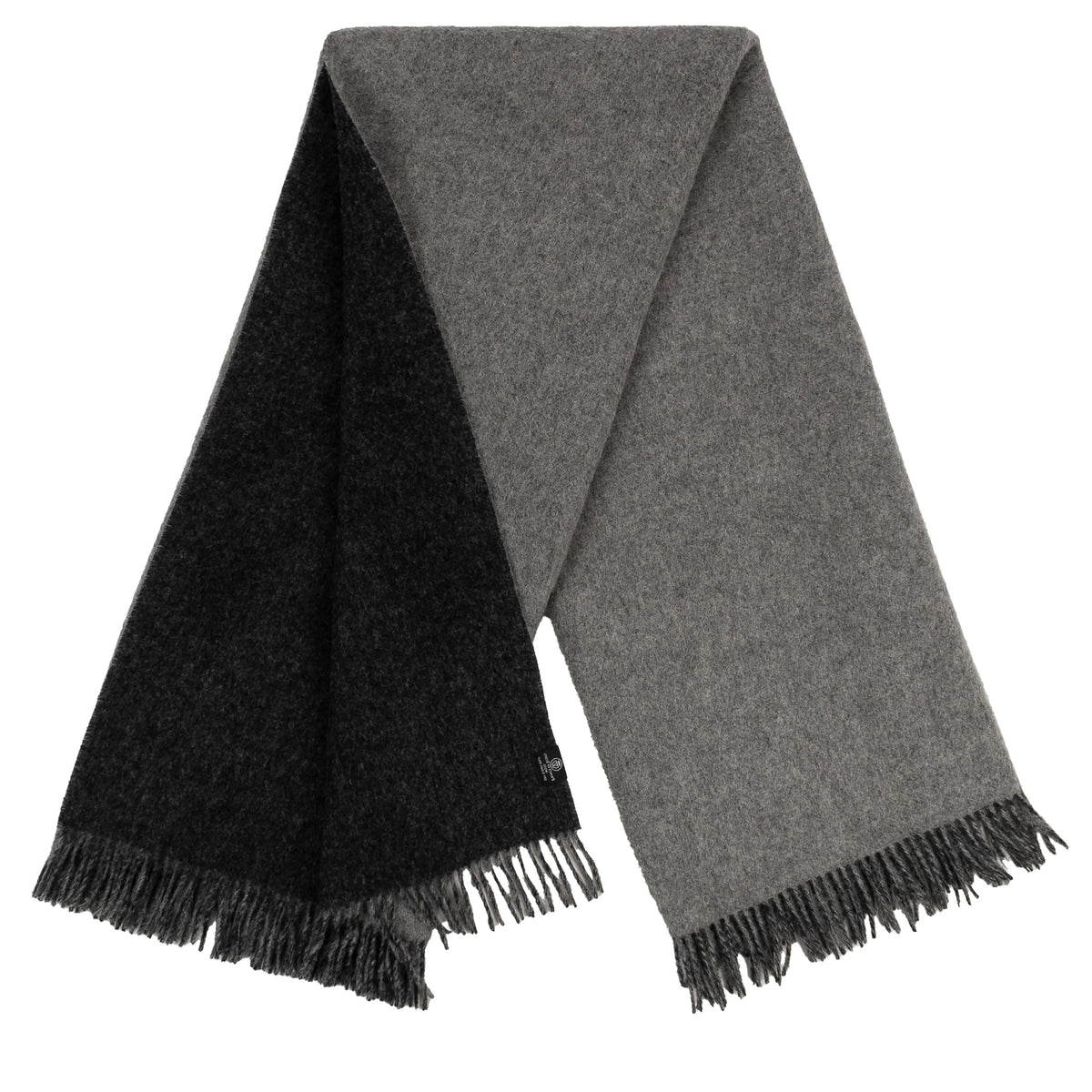 Highland Tweeds Reversible Double Cloth Throw - Silver/Grey