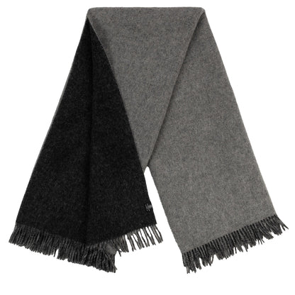 Highland Tweeds Reversible Double Cloth Throw - Silver/Grey