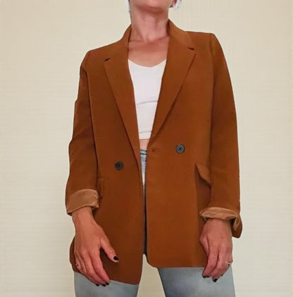 Tan Oversized Blazer (Size 8) image 1