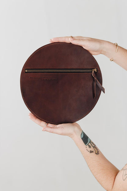 The Pleated Clutch | Walnut