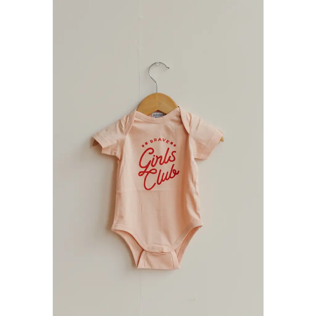 Brave Girls Club Baby Bodysuit | Pink