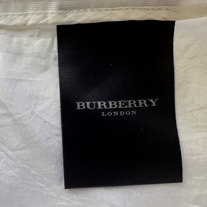 Burberry London White Zip-Front Cotton Mini Skirt | Size 4