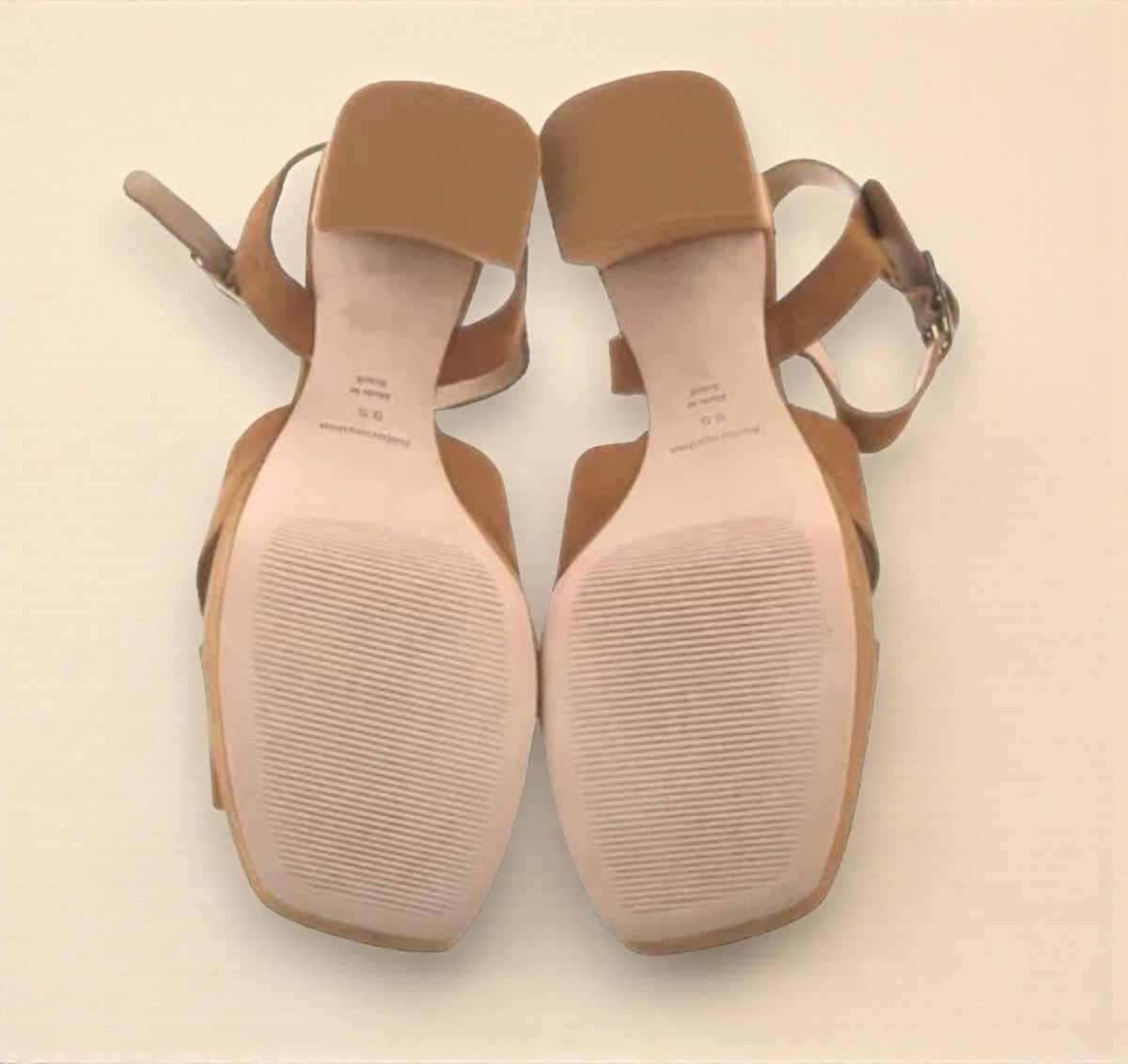Suede Platform Sandal (Size 9.5) image 5