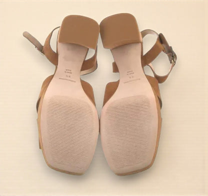 Suede Platform Sandal (Size 9.5) image 5