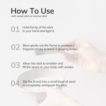 Palo Santo Hand-Rolled Incense Sticks | 7 Sticks