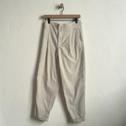 CLOSED High Waisted Ivory Cords w Tab Detail | Size 28