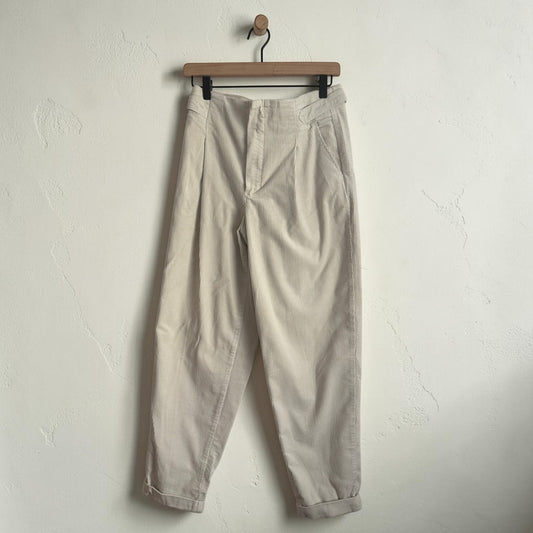 CLOSED High Waisted Ivory Cords w Tab Detail | Size 28