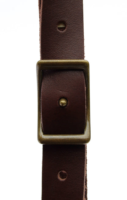 The Offset Leather Sling Bag | Walnut