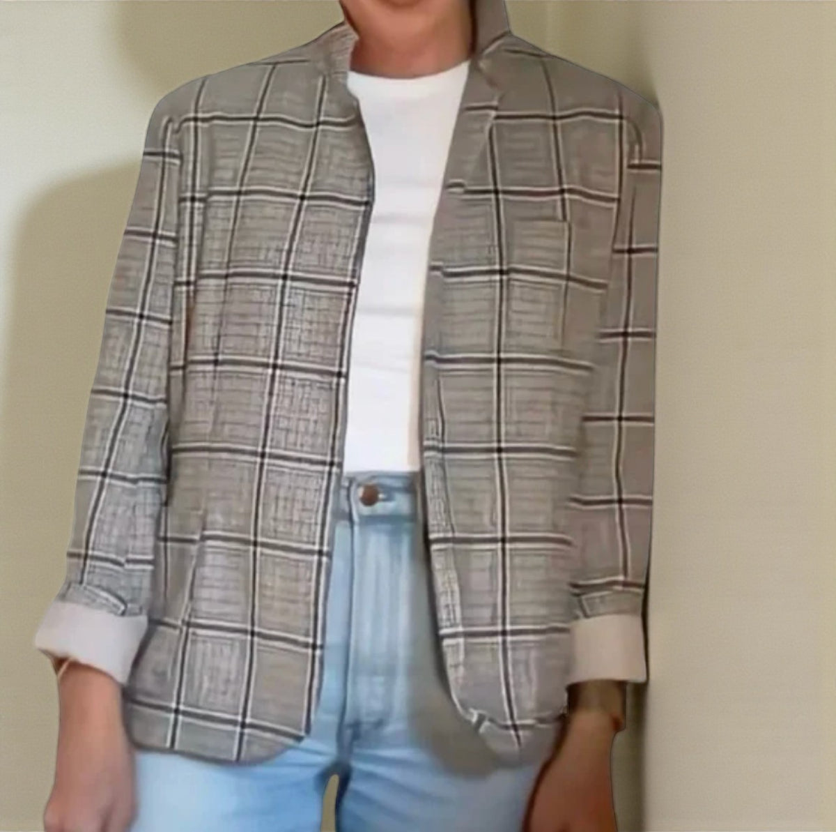 Vintage Plaid Blazer (Size Medium) image 1