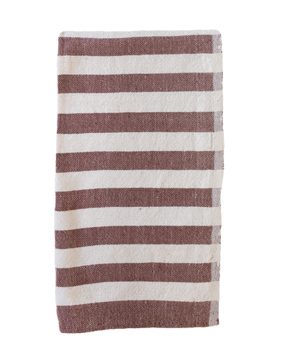 Chocolate Stripe Hand Towel