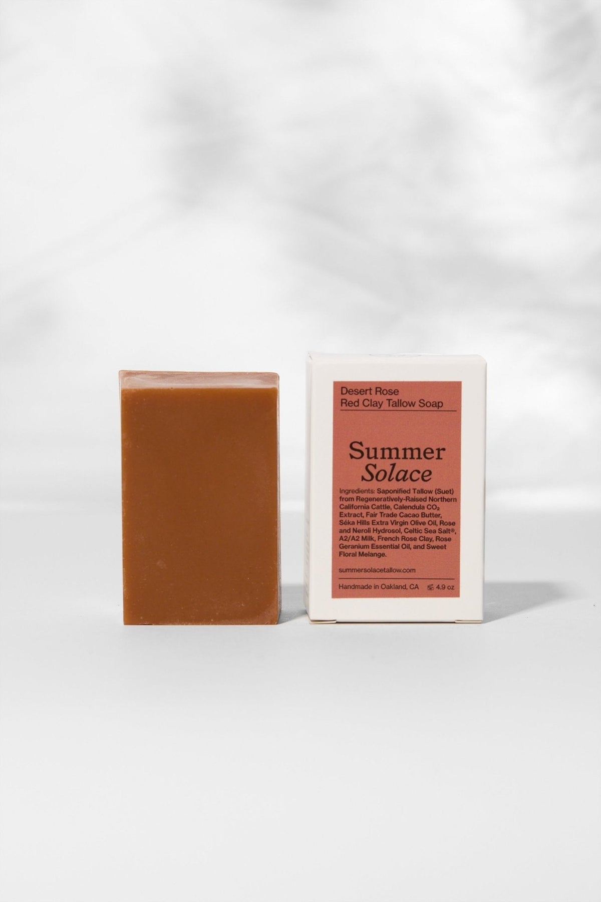 Desert Rose Tallow Soap | Rose Clay + Cacao Butte