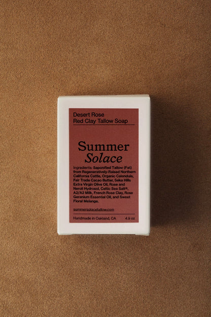 Desert Rose Tallow Soap | Rose Clay + Cacao Butte