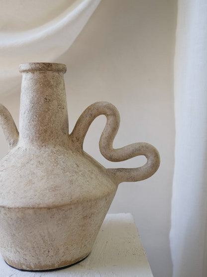 Wang Terracotta Vessel in Cream
