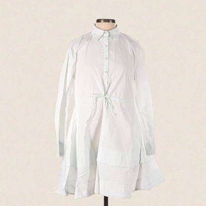 Long Sleve White Shirt Dress (Size Small) image 0