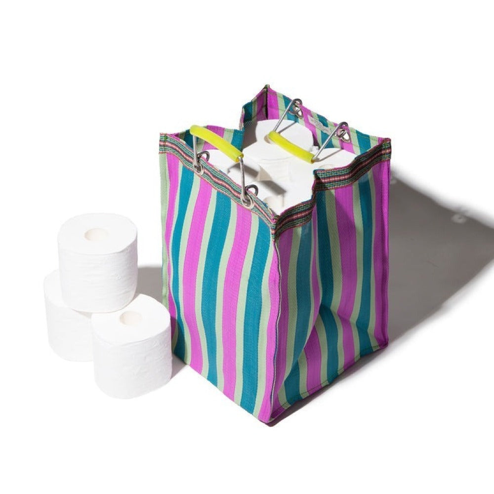 Recycled Plastic Stripe Bag