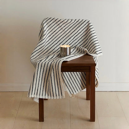Scandi Retro Stripe Cotton Bath Towel