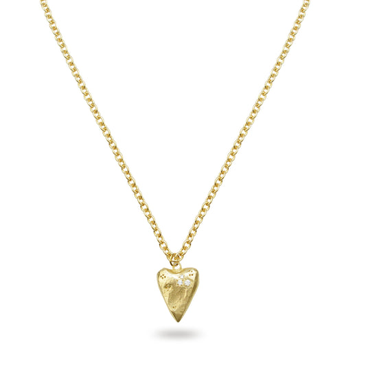 My Love Bronze Heart Pendant Necklace