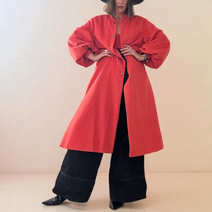 Red Balloon Sleeve Duster Jacket (Size Small) image 3