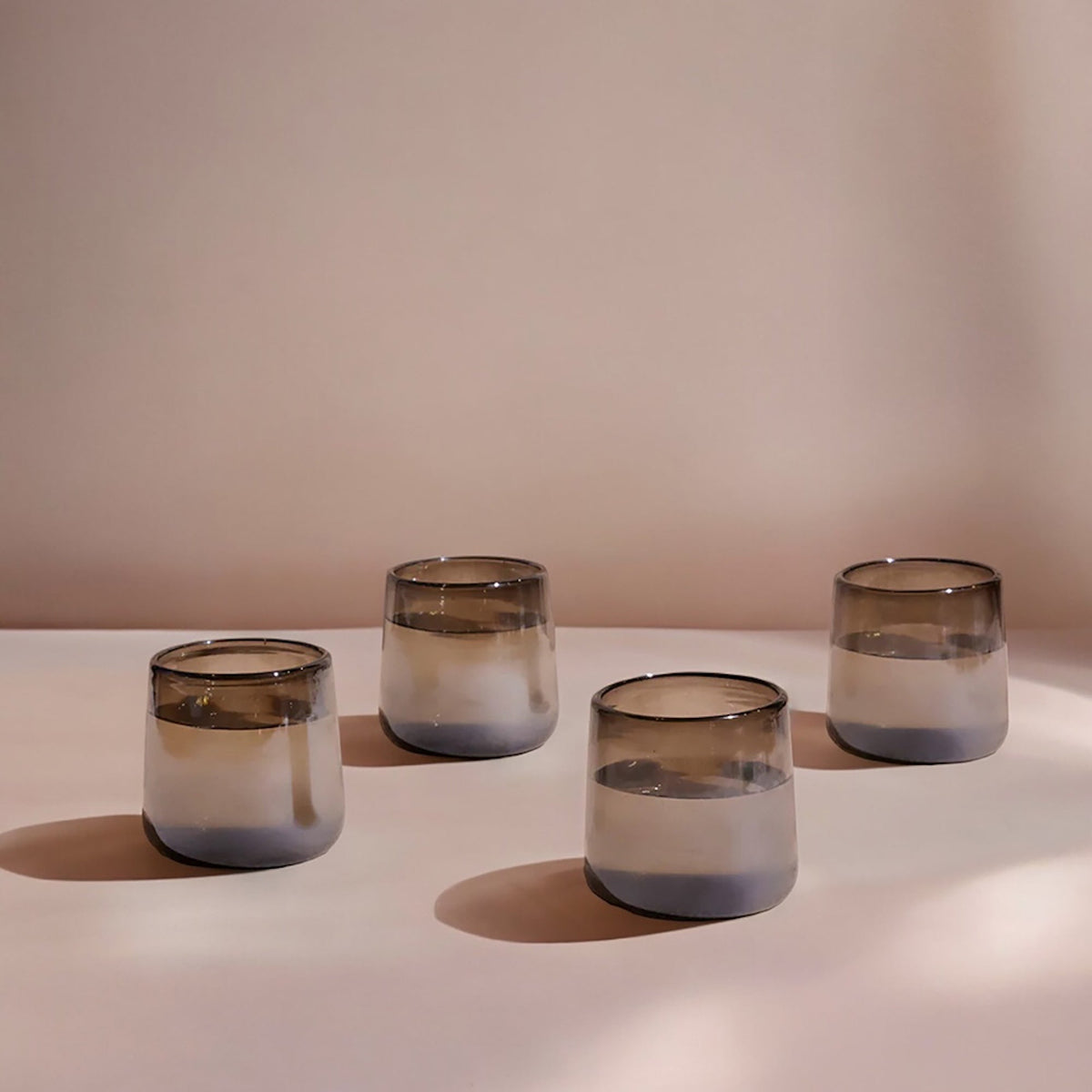 Mario Short Smoke Luster Glasses | Set of 4