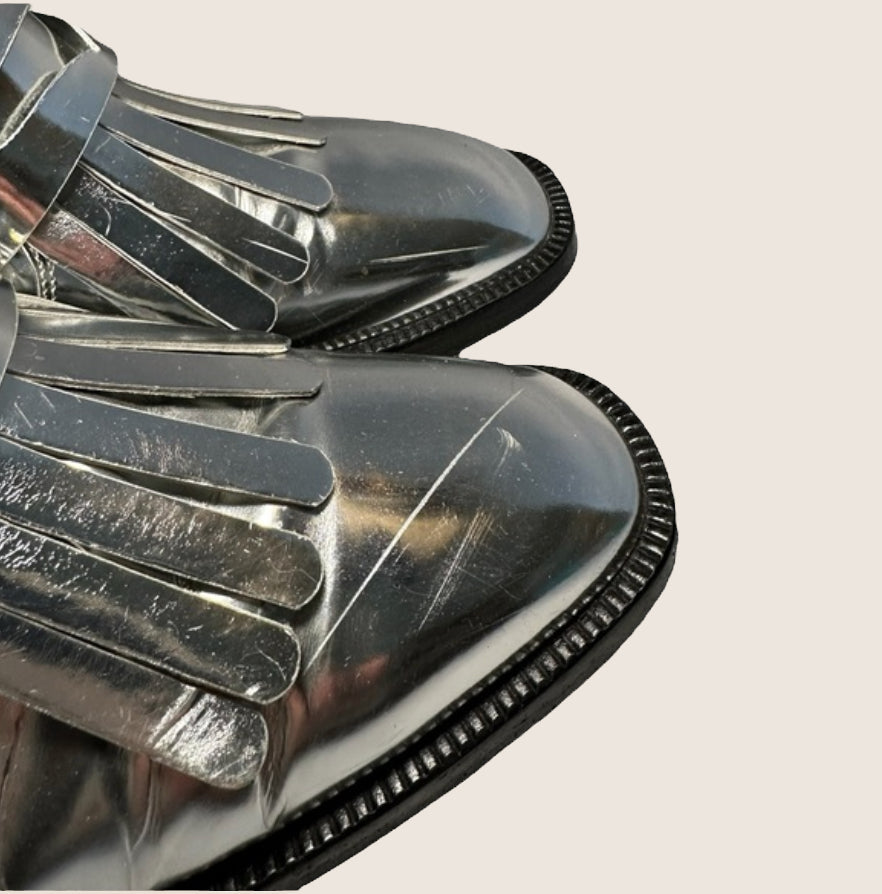 Clergerie Metallic Ankle Boots  (Size 39 EU/9) image 2