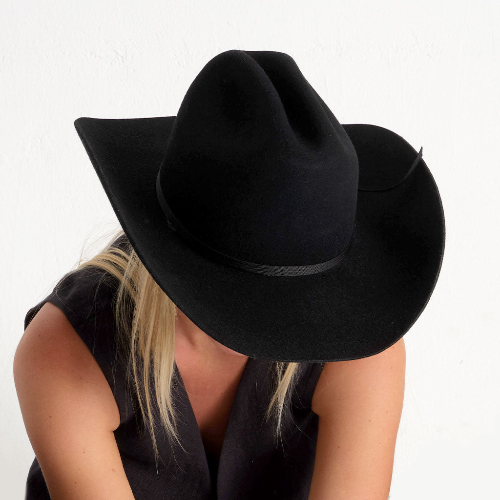 Karina Wool Cowboy Hat | Black