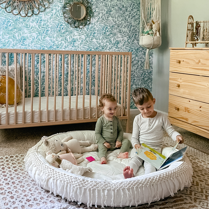Macrame Round Play Mat + Play Gym Bundle
