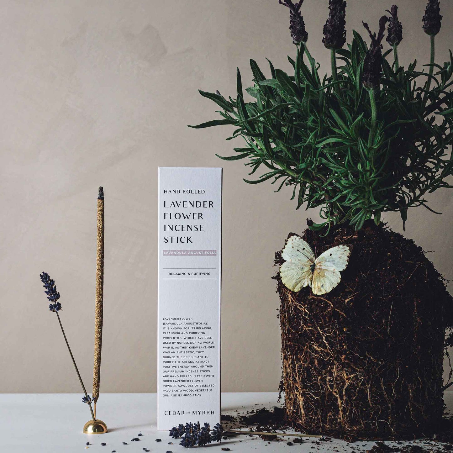 Lavender Hand-Rolled Incense Sticks | 7 Sticks