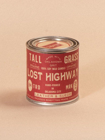 Lost Highway Soy Wax Candle | Leather + Suede