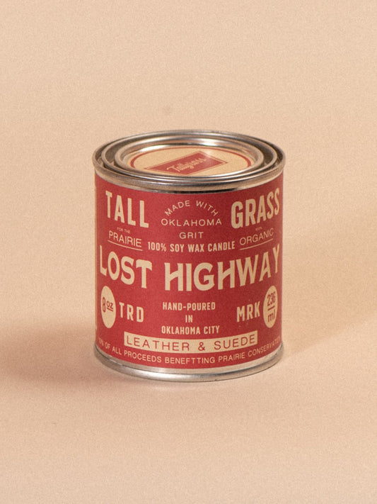 Lost Highway Soy Wax Candle | Leather + Suede