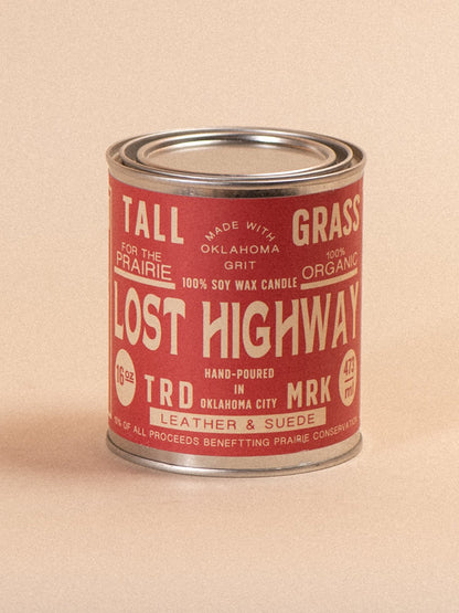 Lost Highway Soy Wax Candle | Leather + Suede