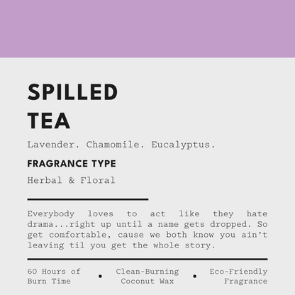 Spilled Tea Candle