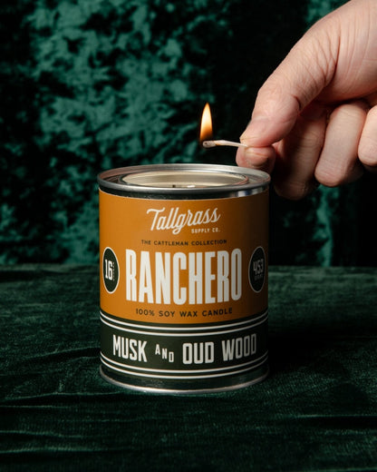 Ranchero Candle | Musk + Oud Wood