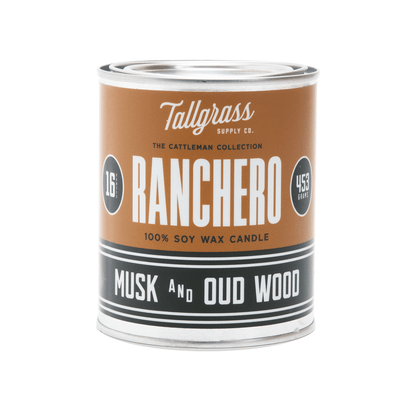Ranchero Candle | Musk + Oud Wood