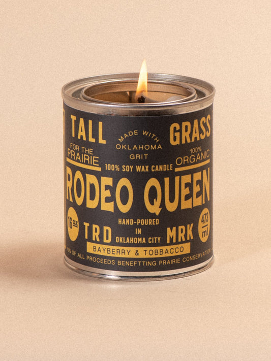 Rodeo Queen Soy Wax Candle | Bayberry + Tobacco