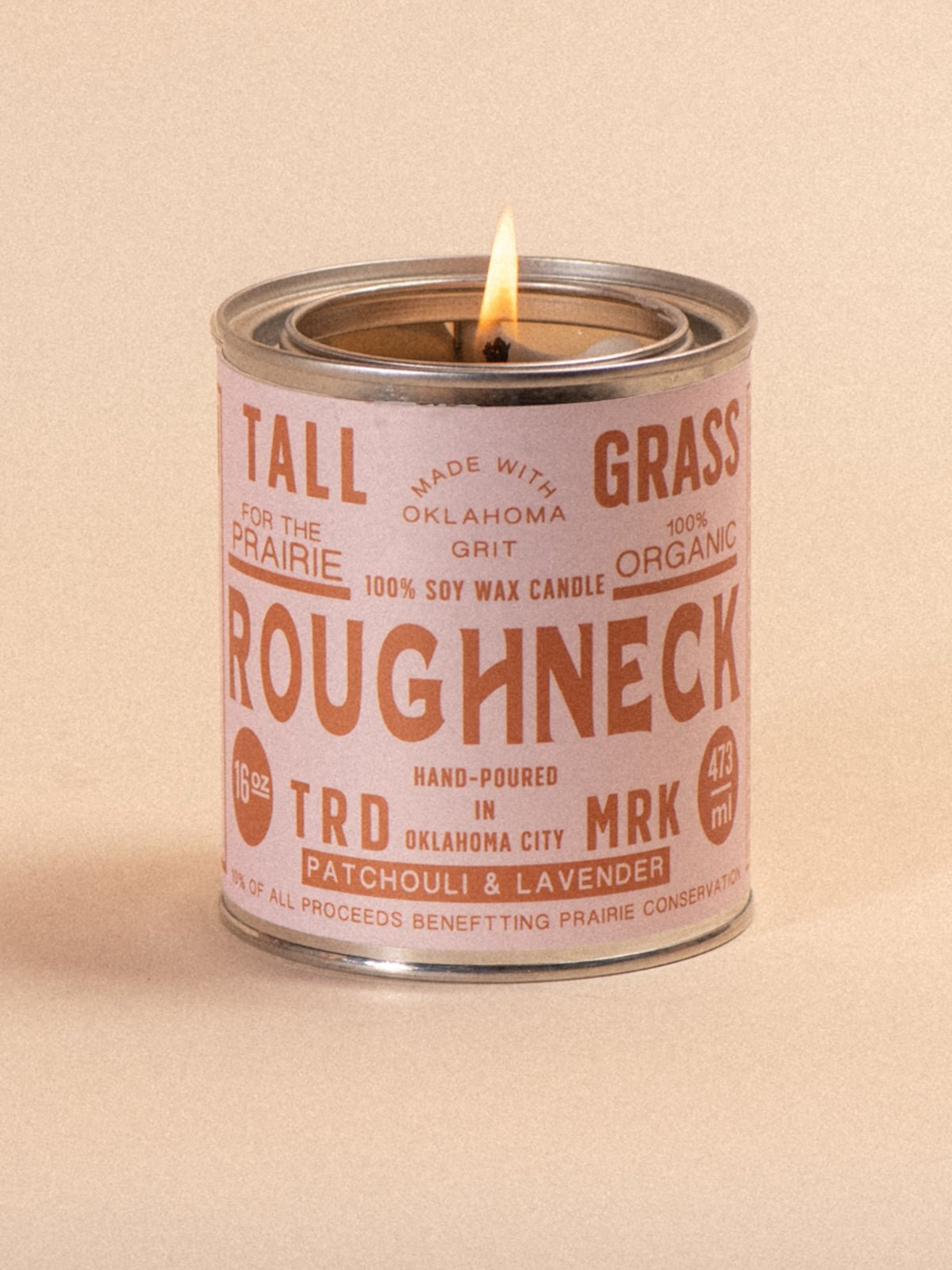 Roughneck Soy Wax Candle | Patchouli + Lavender