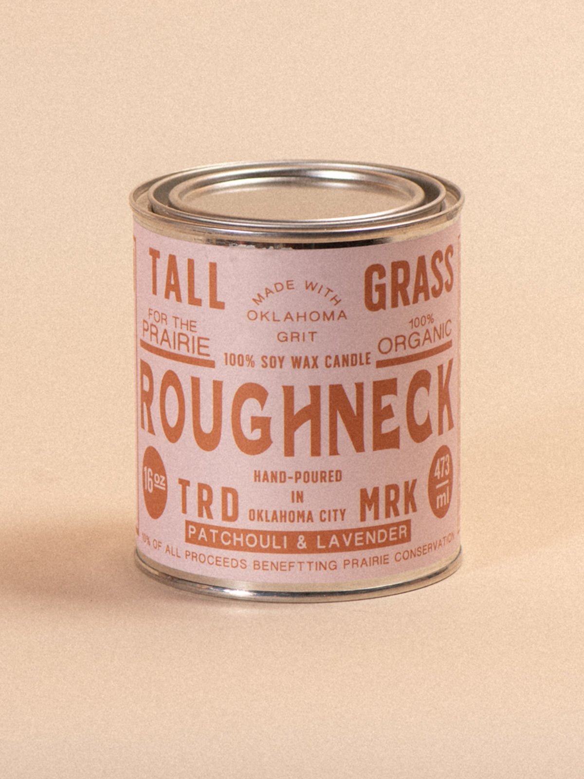 Roughneck Soy Wax Candle | Patchouli + Lavender